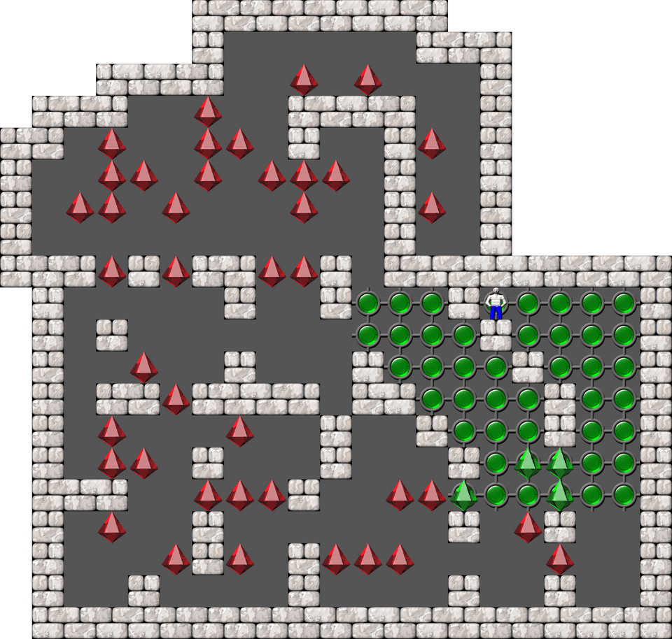 Sokoban Original 51-90 remodeled level 16